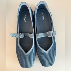 Vivaia Women's Light Blue Mary Jane’s